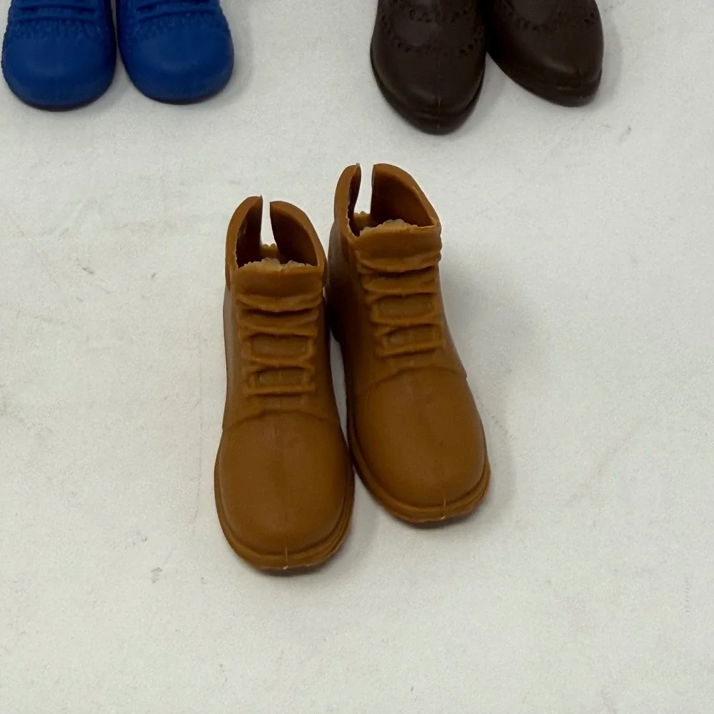 Unbranded Ken Barbie Size Doll Shoes Lot of 5 Pairs Sneakers Boots Dress Shoes